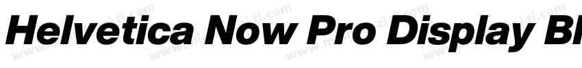 Helvetica Now Pro Display Black字体转换